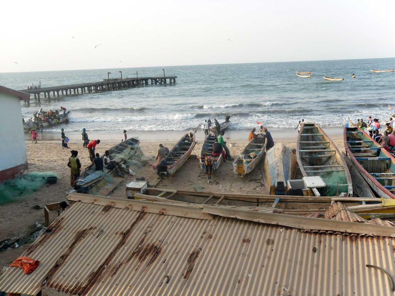 Gambia am westlichen Teil Afrikas